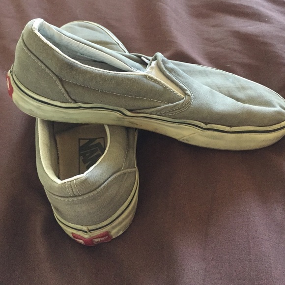 Grey slip on Vans