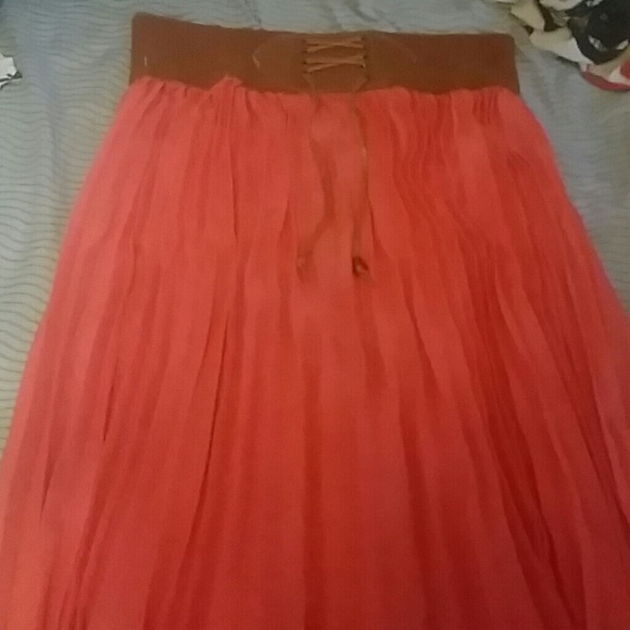 Beautiful coral skirt