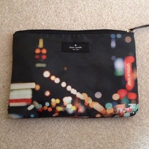 Kate Spade city lights nylon cosmetic bag