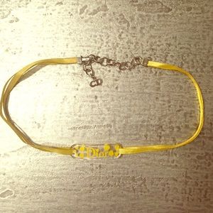 Dior yellow chocker necklace