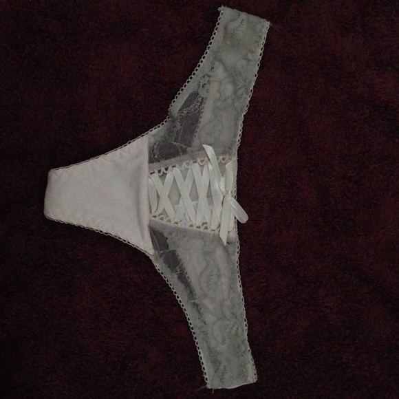Sexy Lace-Up Lace and Silk Panties