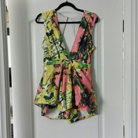 Adorable tropical Jufang Fashion Romper  Large