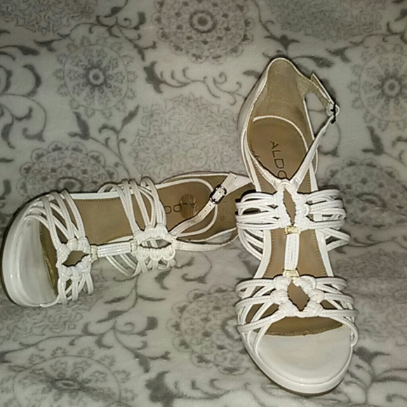 White Patten Leather Aldo Shoes