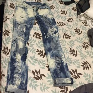 Bleached jeans