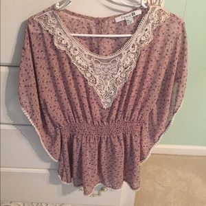 Forever 21 floral and lace top