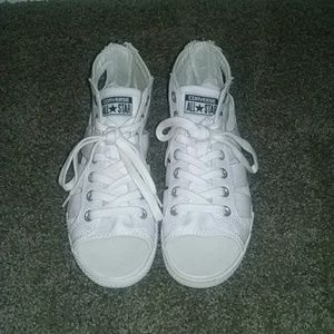 White Converse sandals