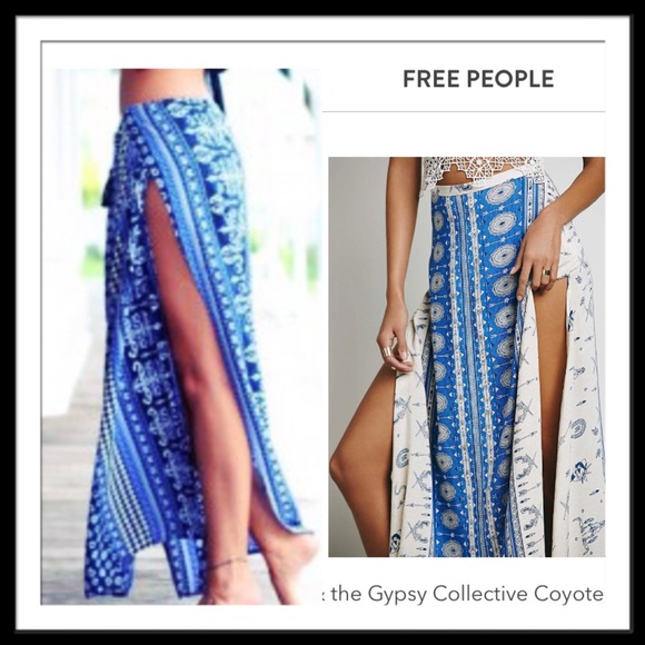 Indigo Boho paneled skirt - Picture 3 of 4