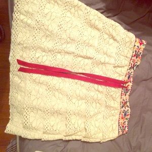 Anthropologie lace skirt