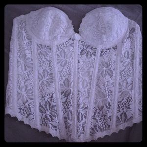 White Lace Bustier