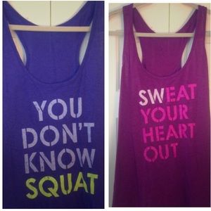 NWT Never Worn RAcerback tees