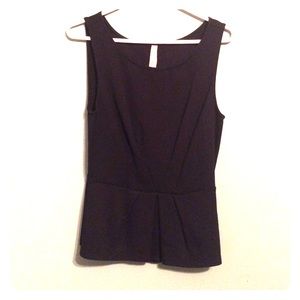 Black peplum Anthropolgie blouse