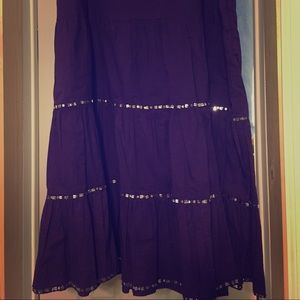 Purple Peasant Skirt