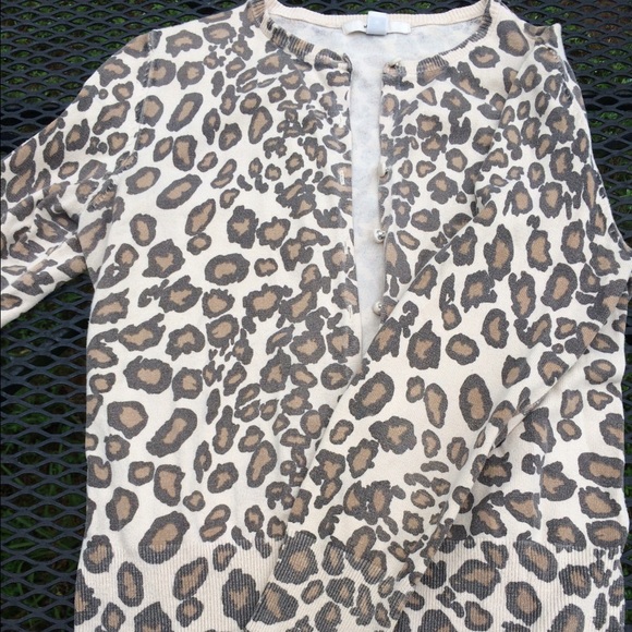 Merona leopard print cardigan