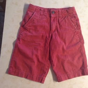 Faded red chino shorts