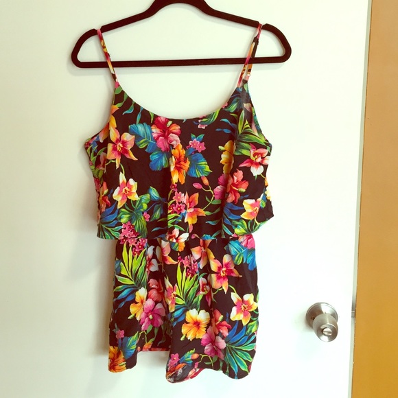 Tropical Floral Romper