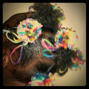 Pom Pom Hair Bows