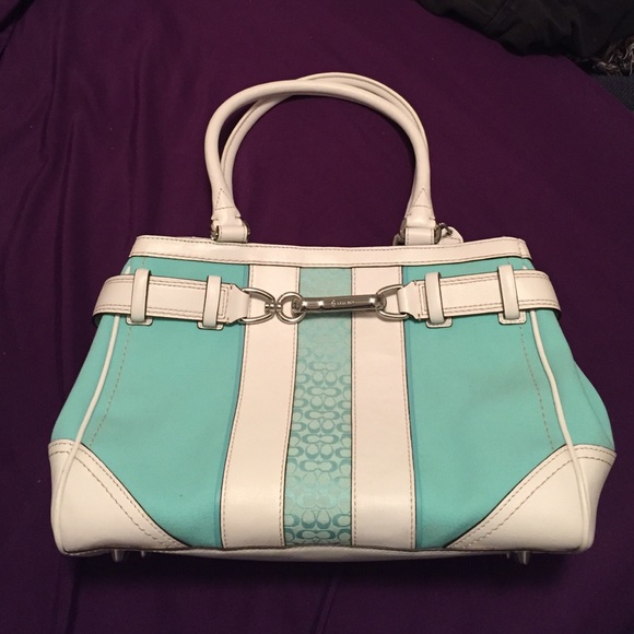 Light blue handbag