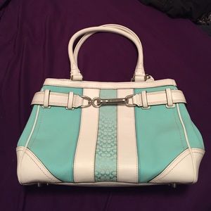Light blue handbag