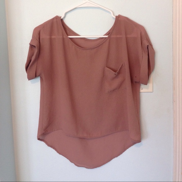 Sparkly light brown top