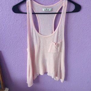 Pink Knit Tank Top