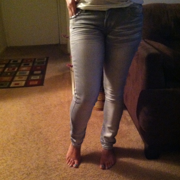 Gray jeans