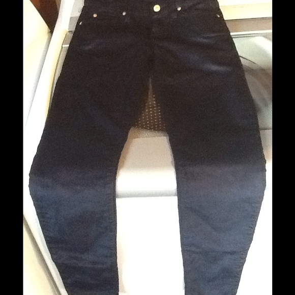 7 For All Mankind - corduroy jean black 28