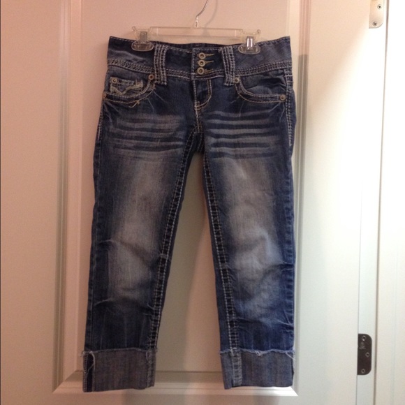 blue jean capris - Picture 1 of 3