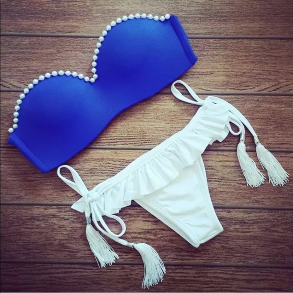 Sexy push up padded top Brazilian bottoms size L