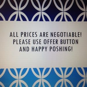 All prices are negotiable!