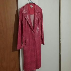 Pink Rain Coat with sash
