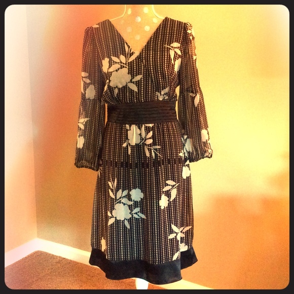 Black and gray elegant dress, size 14