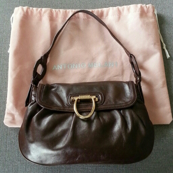 Antonio Melani Leather Shoulder Bag w/ Dust Bag