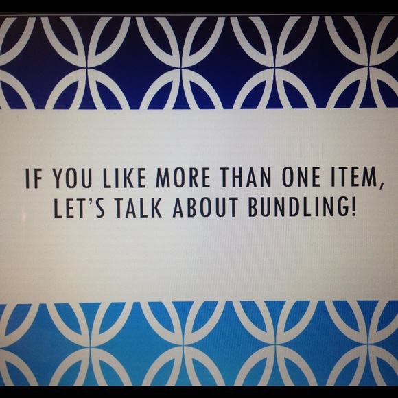 Not afraid to bundle, just ask!