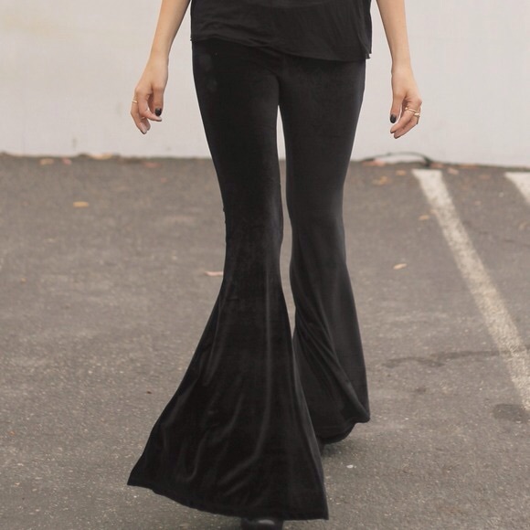 Brandy Melville Pants - Brandy Melville Suede Bell Bottoms