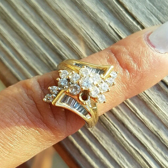 Reed's jewelers Jewelry 4kt Engagementpromise Ring Gold Diamond