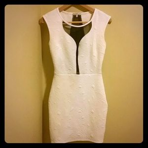 Charlotte Russe geometric pattern mesh mini dress