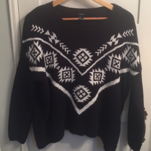 Aztec Print Sweater