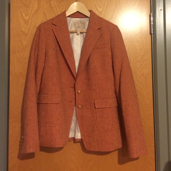 Banana Republic Italian wool and silk tweed blazer