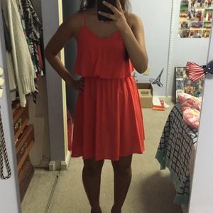 Orange Casual Dress