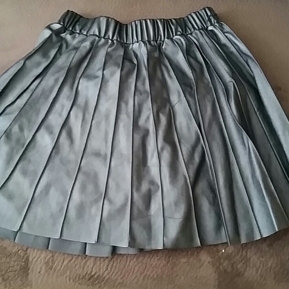 Faux leather skirt