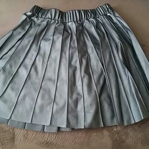 Faux leather skirt
