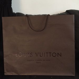 Louis Vuitton shopping empty bag
