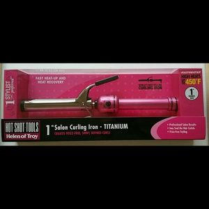 Hot Shot Tools Pink Titanium Curling Iron