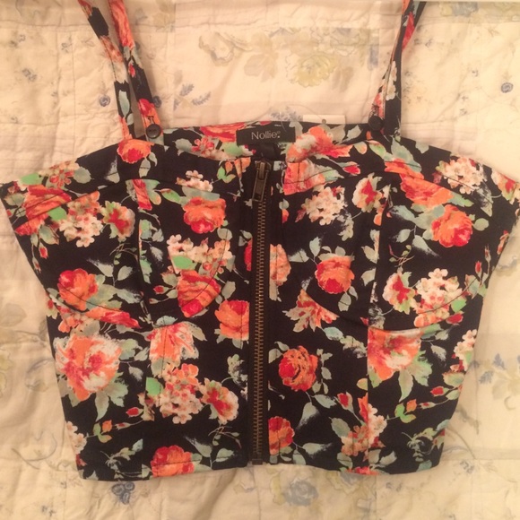 Floral crop top - Picture 1 of 1