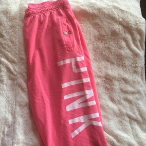 PINK Cropped Sweatpants
