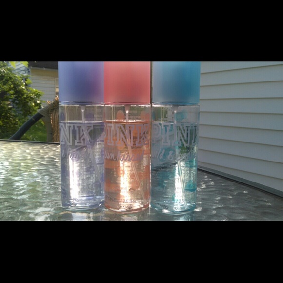 Pink body mists