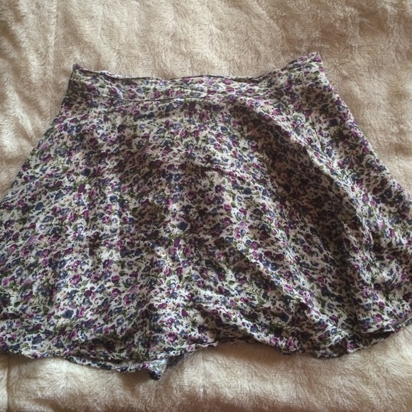 F21 Floral Print Skirt