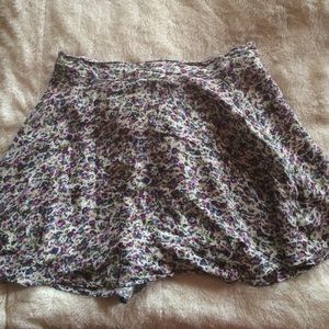 F21 Floral Print Skirt
