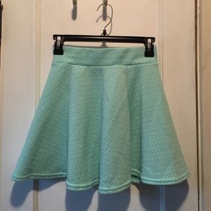 Mint circular skirt