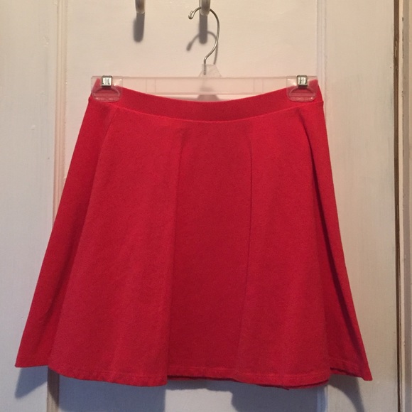 Coral circular skirt